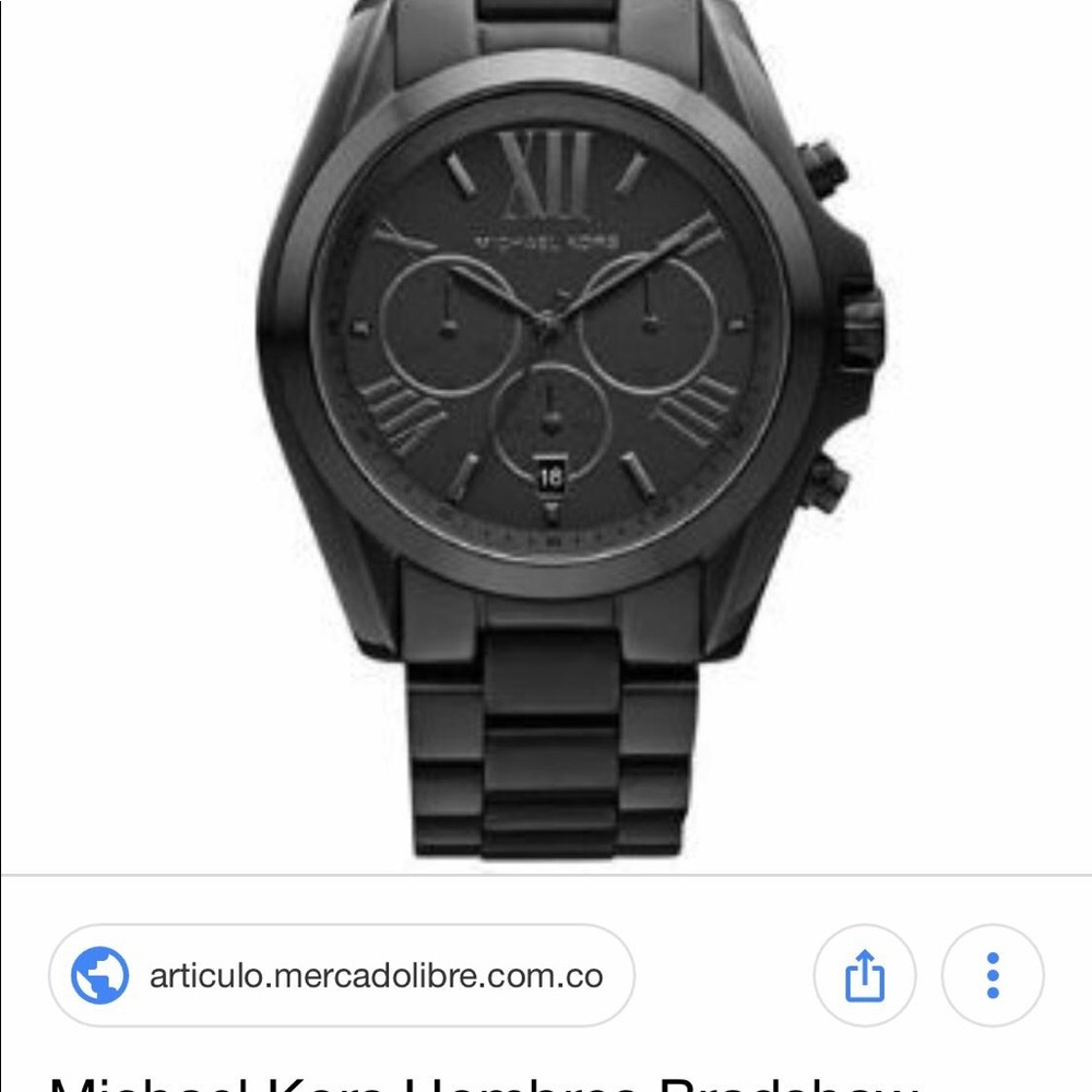 NWOT Black Michael Kors Watch - Picture 2 of 8